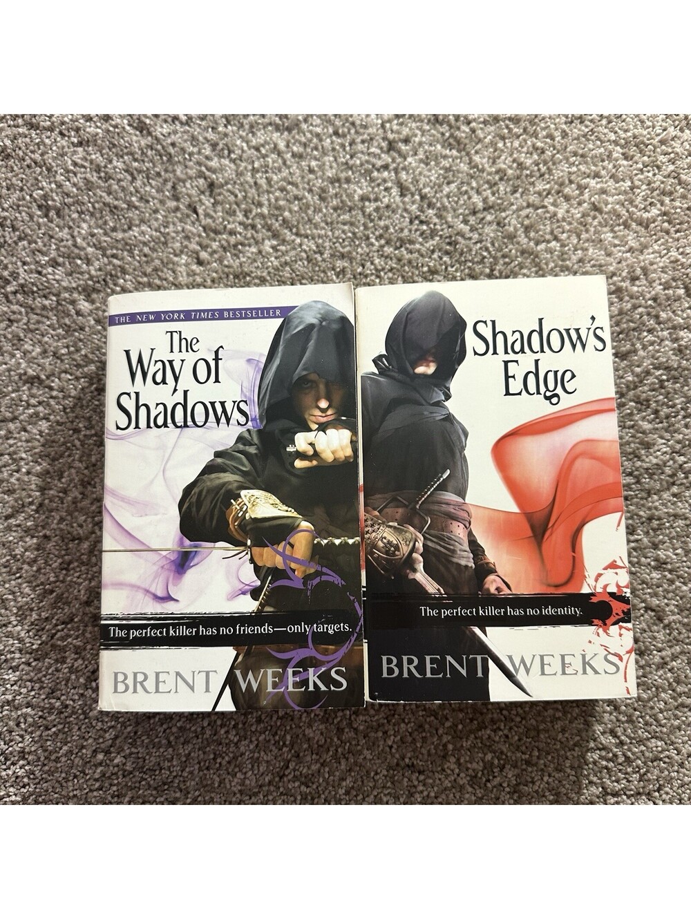 Night Angel Trilogy by Brent Weeks The Way of Shadows Edge Beyond the PB 1-2